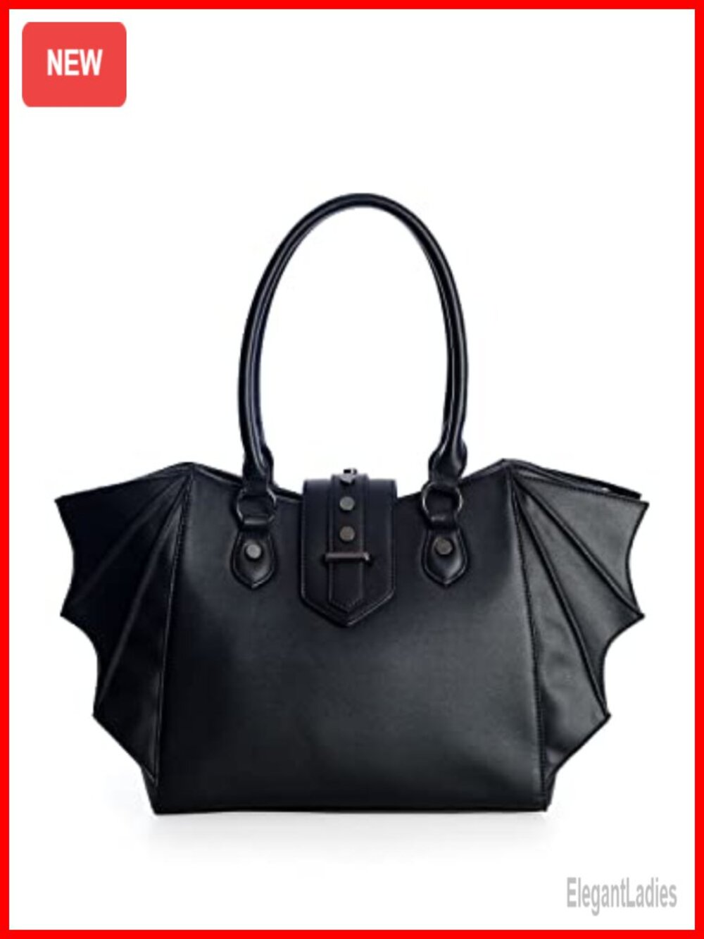 Gothic Annabelle Bat Wing Vegan Leather Shoulder Bag